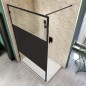 Walk In Dusche  - Amora-01 - Duschwand - Schwarz - Loft 3