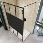 Walk In Dusche  - Amora-01 - Duschwand - Schwarz - Loft 4