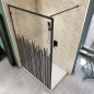 Walk In Dusche  - Amora-01 - Duschwand - Schwarz - Loft 6