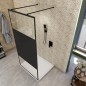 Walk In Dusche  - Amora-09 - Duschwand - Schwarz - Loft 3