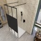 Walk In Dusche  - Amora-09 - Duschwand - Schwarz - Loft 4