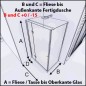 Eck-Duschkabine Cali-07 - aussenöffnend - Chrom - Klarglas