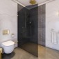 Walk In Dusche Royal 12-Gold-Grauglas