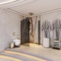 Walk In Dusche Royal 14-Gold-Grauglas