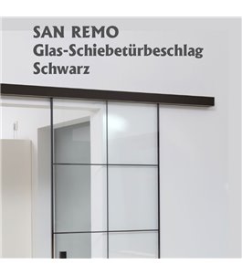 Schiebetürbeschlag SAN REMO Schwarz