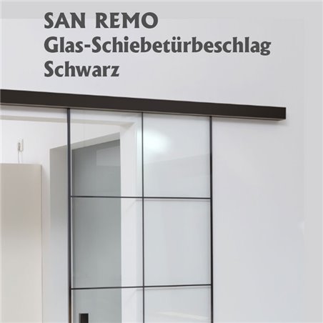 Schiebetürbeschlag SAN REMO Schwarz