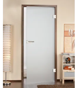 Ganzglastür nach Maß aus 8mm ESG Sicherheitsglas satiniert