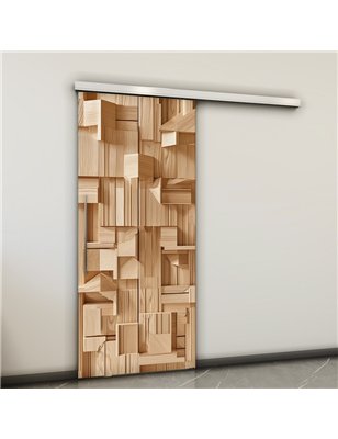 Holzschiebetür Slim-Line - Holzkunst  Model 1001