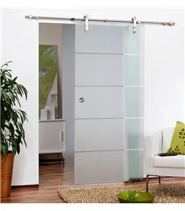 Glasschiebetüren Komplettset mit Softclose-Dämpfung