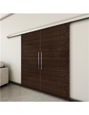 Holzschiebetür Slim-Line - Wenge  Model 3007-3