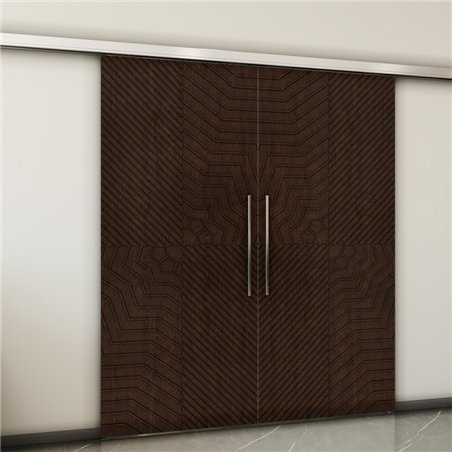 Holzschiebetür Slim-Line - Wenge  Model 3050