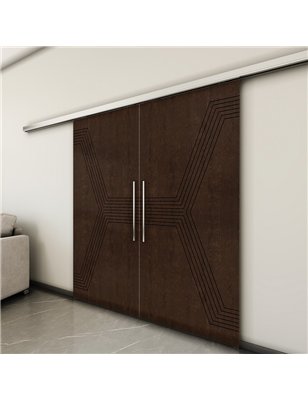 Holzschiebetür Slim-Line - Wenge  Model 3079-3