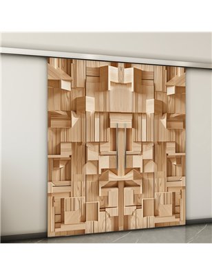 Holzschiebetür Slim-Line - Holzkunst  Model 3001-2