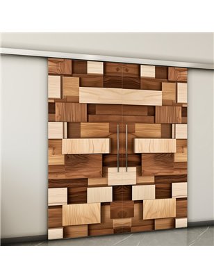 Holzschiebetür Slim-Line - Holzkunst  Model 3071-2