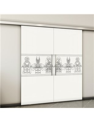 Holzschiebetür Slim-Line - Weiss  Model 4063