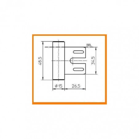 Rahmenteil für Stahlzarge OFFICE (3tlg)