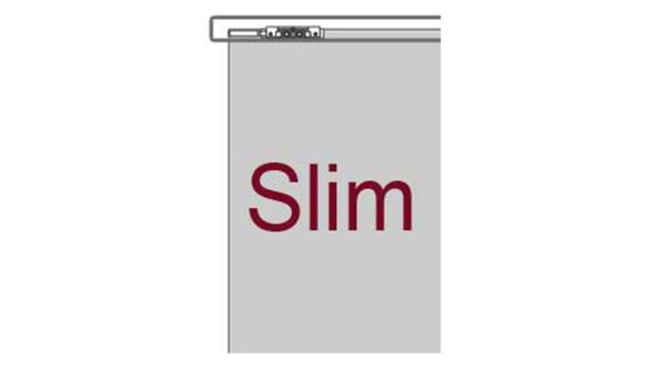 Glasschiebetüren Fineprint auf Klarglas Slim Line