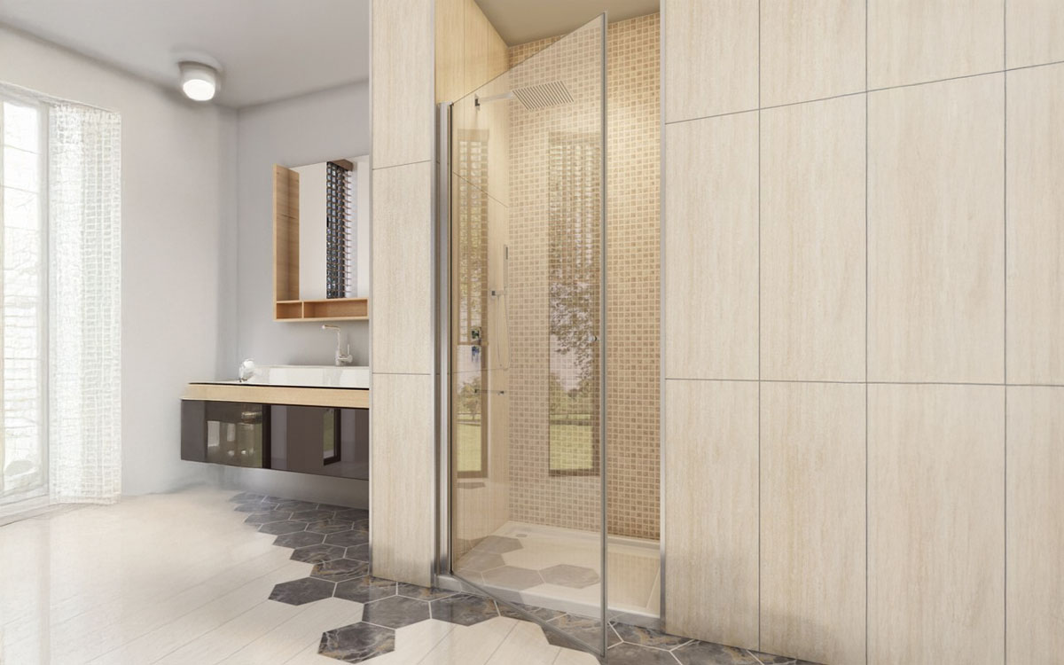 Maßgefertigte Duschtür