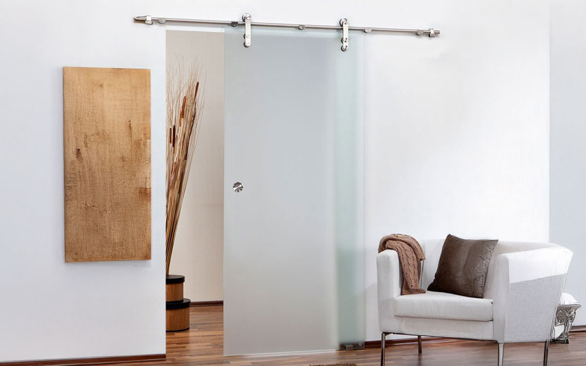 Glasschiebetür modern